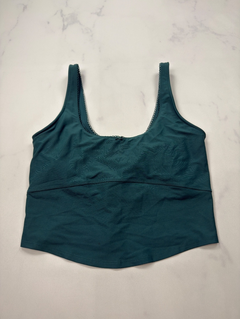 Old Navy Active Scoop Neck Tank Top Teal 2000s Minimalist - Womens M